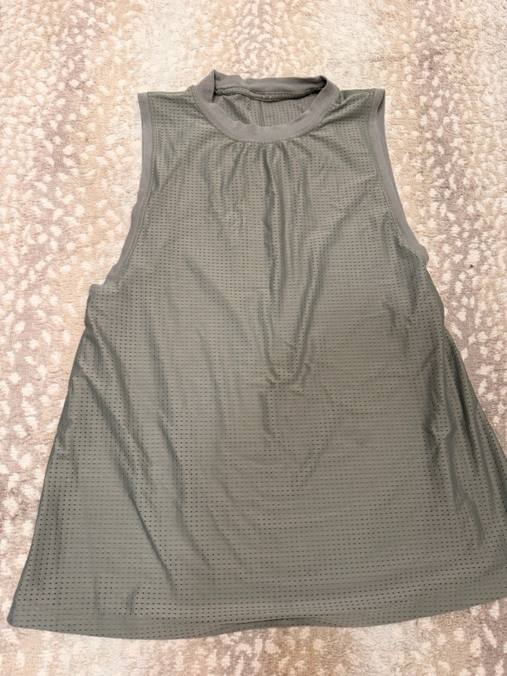lululemon athletica Sleeveless Perforated Tank - Olive